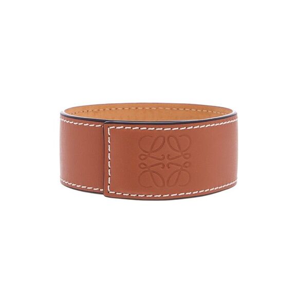 Loewe Accessories - Loewe Embossed Leather Slap Bracelet